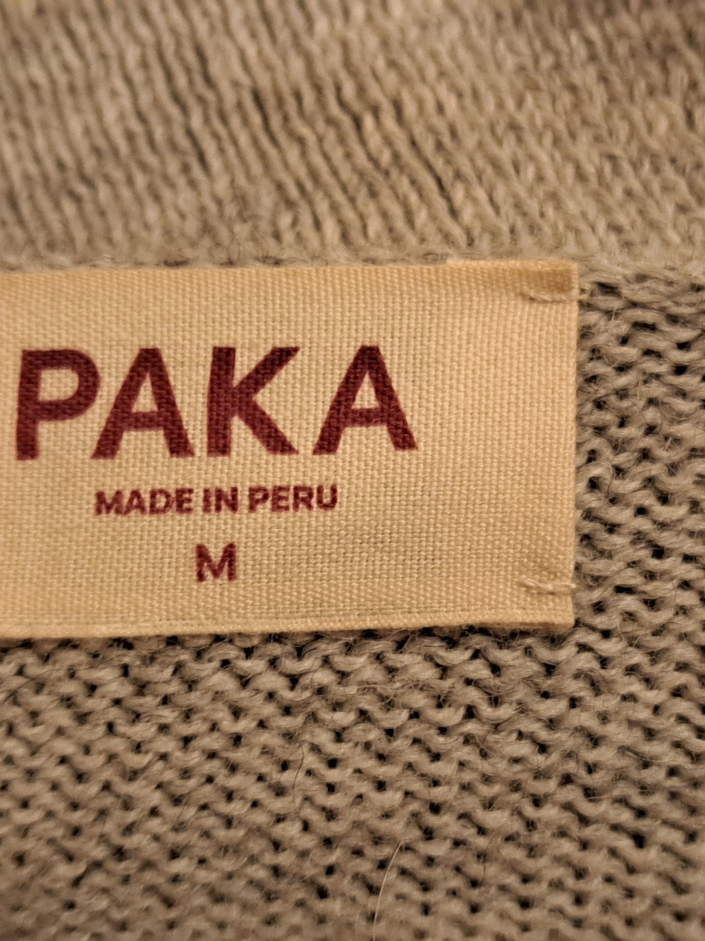 PAKA Women's Gray Hooded Knit Sweater - Picture 4 of 6